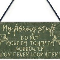 My fishing stuff wall plaque